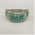 variscite, sterling silver,  bracelet, hallmarked, channel inlay, Harrison Jim (Navajo)