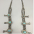 squash blossom necklace, turquoise, sterling silver, vintage, Persian Turquoise