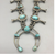squash blossom necklace, turquoise, sterling silver, vintage, Persian Turquoise