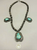 vintage turquoise and sterling silver necklace