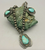 vintage turquoise and sterling silver necklace