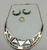 Zuni inlay necklace and earring set
