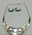 Zuni inlay necklace and earring set