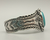 natural turquoise and sterling silver bracelet