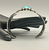 natural turquoise and sterling silver bracelet