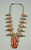 Coral branch squash style necklace