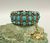 Turquoise cluster bracelet