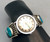 Bisbee turquoise watch bracelet by Kee Joe Benally Jr