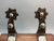 Crockett single mounted silver overlay spurs