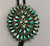 Turquoise cluster bolo tie