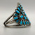 Turquoise cluster bracelet