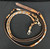 braided set of reins and hobbles, Luis Ortega, Vintage, Romal Reins and matching hobbles