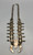 Elegant Circa 1940s Zuni Needle Point Squash Blossom Necklace