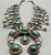 Large turquoise squash blossom