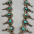 Large turquoise squash blossom