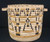 polychrome basket with handles and Butterfly designs,yucca, devil's claw and a bear grass bundle foundation, vintage
