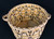 polychrome basket with handles and Butterfly designs,yucca, devil's claw and a bear grass bundle foundation, vintage