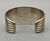 Sleek All Sterling Silver Cuff Bracelet by Thomas Curtis