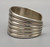 Sleek All Sterling Silver Cuff Bracelet by Thomas Curtis