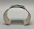 Exquisite Hand Stamped Sterling Silver and Turquoise Bracelet