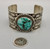 Exquisite Hand Stamped Sterling Silver and Turquoise Bracelet