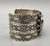 Exquisite Hand Stamped Sterling Silver and Turquoise Bracelet