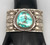 Exquisite Hand Stamped Sterling Silver and Turquoise Bracelet
