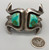 Older Turquoise and Sterling Silver Sandcast Bracelet
