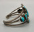 Dazzling 1920s Era Turquoise and Sterling Silver Bracelet