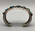A Fascinating Older 7 Stone Natural Turquoise Bracelet