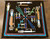 sand painting, textile, sand painting pictorial scene textile with Yeibachei figures, Navajo, weaving