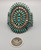 Gorgeous 1950s-60s Needlepoint Turquoise Cluster Bracelet