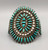 Gorgeous 1950s-60s Needlepoint Turquoise Cluster Bracelet