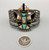 Circa 1940s Zuni Inlay Knifewing Bracelet