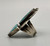 Lovely Older Turquoise and Sterling Silver Flower Pot Design Ring- Size 9.5