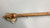 antique Catlinite pipe, wood stem, old trade cloth fringe, ermine fur, leather