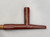 antique Catlinite pipe, wood stem, old trade cloth fringe, ermine fur, leather