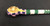 beaded "skull cracker", rawhide, horsehair tassel, stone wrapped