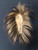 antique Plains hair roach/ headress with leather ties, porcupine guard hair stitched to a tight wool/felt base.