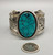 Divine Contemporary Turquoise and Sterling Silver Bracelet by Abraham Begay