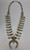 Splendid Sterling Silver Box Bow Squash Blossom Necklace