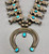 Splendid Sterling Silver Box Bow Squash Blossom Necklace
