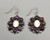 Sugilite and Mother of Pearl earrings