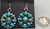 A Darling Pair of Turquoise Cluster Earrings