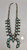 Dishta Style Turquoise Squash Blossom Necklace