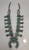 Outstanding Victor Moses Begay Turquoise Cluster Squash Blossom Necklace