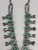 Outstanding Victor Moses Begay Turquoise Cluster Squash Blossom Necklace