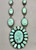 STATEMENT Necklace! With Large Webbed Turquoise Cabochons