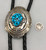 Tantalizing Tommy Singer Turquoise and Sterling Silver Bolo Tie
