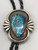 Exceptional Morenci Turquoise and Sterling Silver Bolo Tie